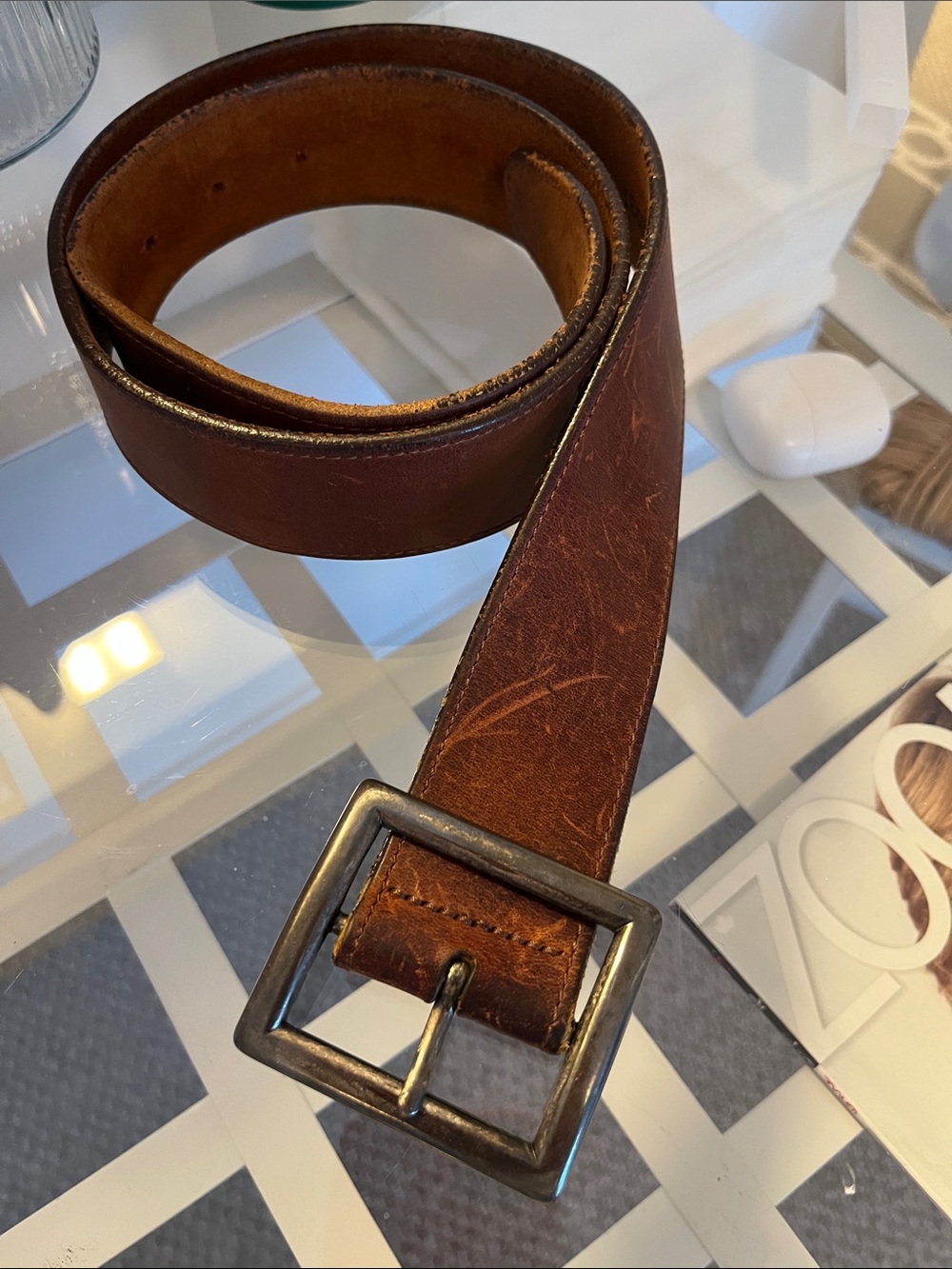 J. Crew Classic Brown Leather Belt